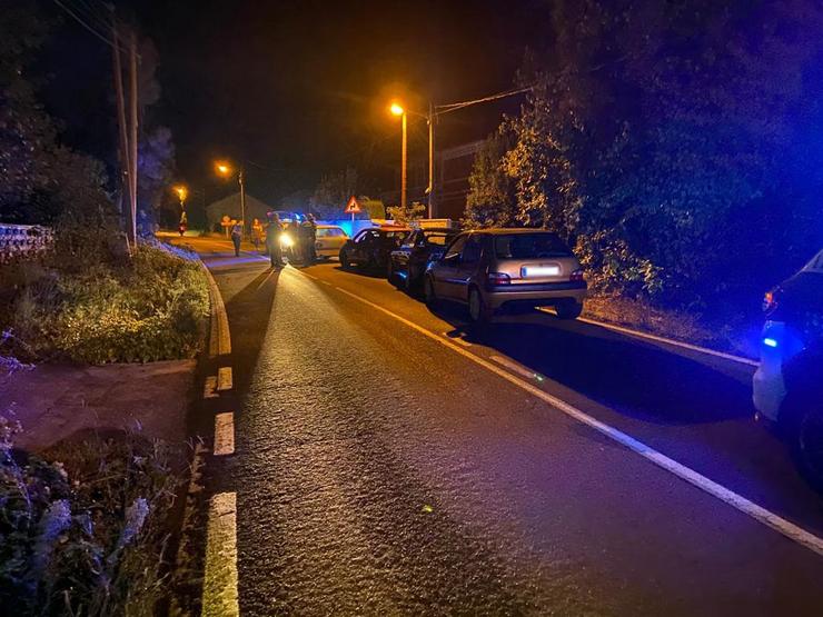 Lugar dunha carreira ilegal en Cecebre. POLICÍA LOCAL DE CAMBRE / Europa Press