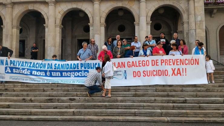 Protesta do Movemento Galego de Saúde Mental 