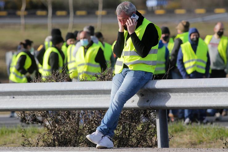 Arquivo - Fotos de arquivo das protestas dos transportistas na A-6. Carlos Castro - Europa Press - Arquivo / Europa Press