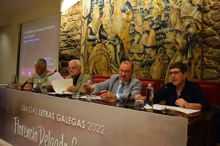 Presentación dun congreso sobre a toponimia no Camiño de Santiago. RAG / Europa Press