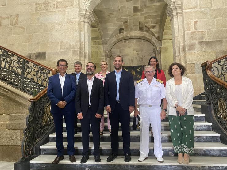 Fernando Valdés, en visita a Ferrol. SUBDELEGACIÓN DO GOBERNO / Europa Press