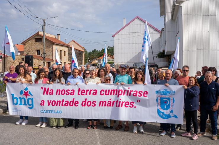 Acto de homenaxe en Porto do Son BNG / Europa Press