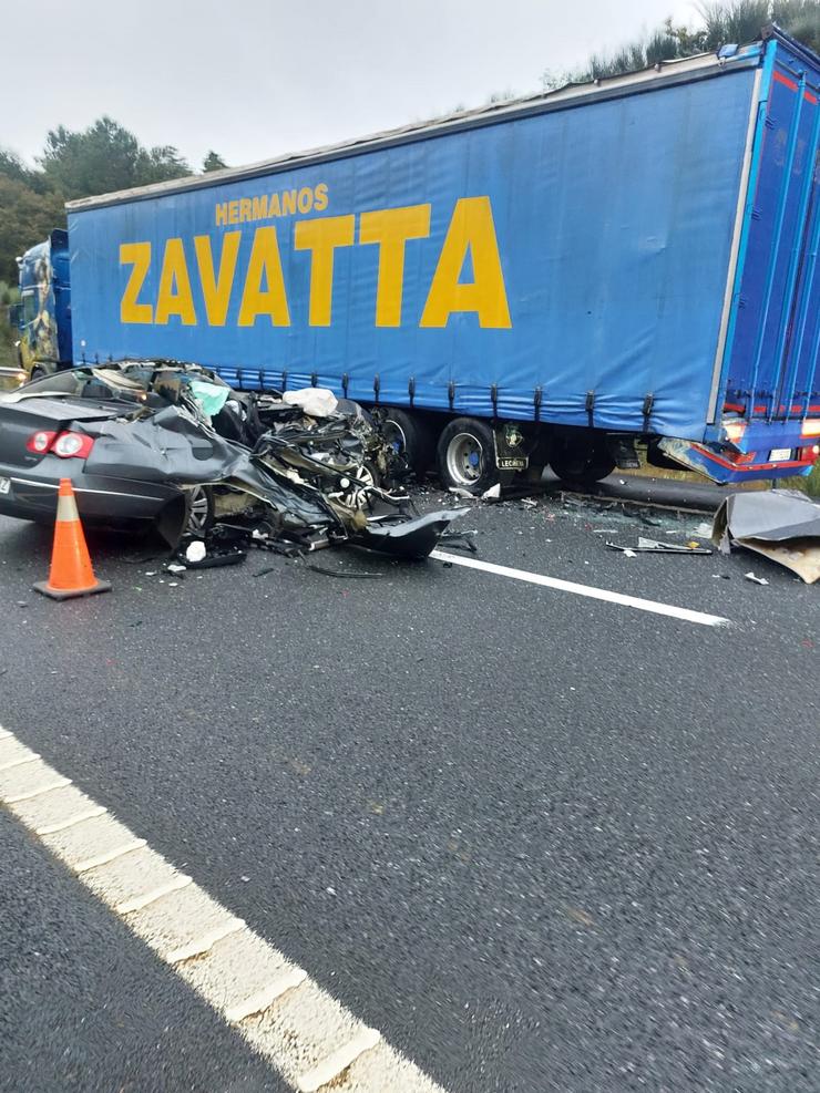 Imaxe do accidente.. GARDA CIVIL / Europa Press