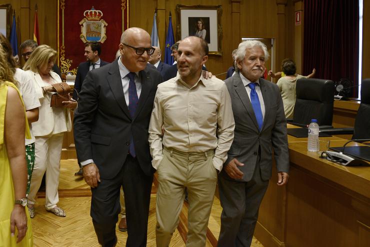 Manuel Baltar, xunto ao alcalde da cidade de Ourense, Gonzalo Pérez Jácome 