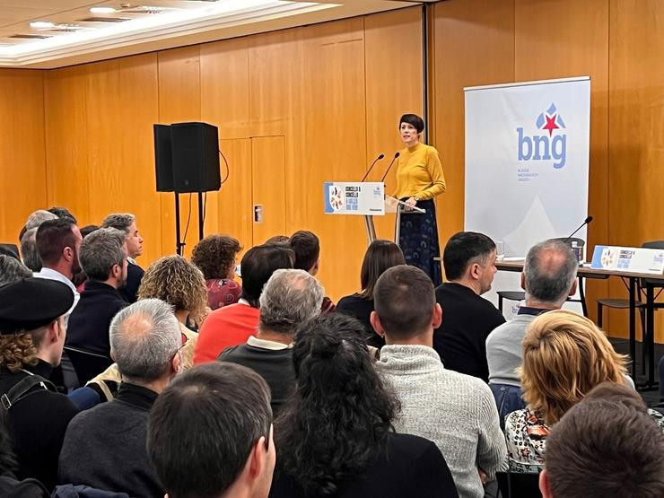 A portavoz nacional do BNG, Ana Pontón, na convención municipal da formación nacionalista / Europa Press
