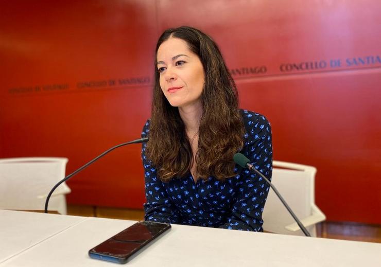 A Concelleira de Dereitos e Servizos Socias, María Rozas /  CONCELLO DE SANTIAGO 