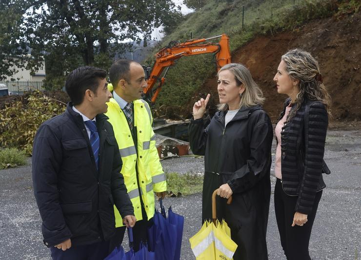 A conselleira de Infraestruturas e Mobilidade, Ethel Vázquez, a delegada da Xunta en Ferrol, Martina Aneiros, e o alcalde da cidade, José Manuel Rey Varela / XUNTA