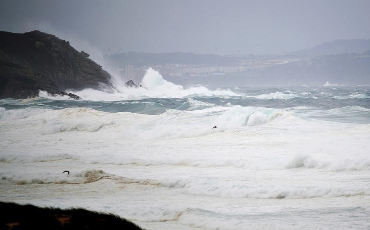 Praia de Penencia, a 20 de outubro de 2023, en Ferrol 