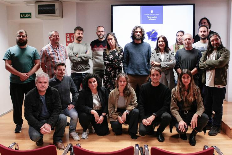Algúns dos gañadores da segunda edición do certame 'Fondo de proxectos culturais Reino de Galicia'. DEPUTACIÓN DA CORUÑA