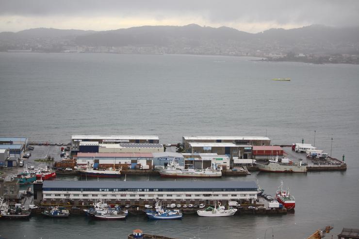 Temporal en Vigo,frota amarrada, barcos en porto. EUROPA PRESS - Arquivo