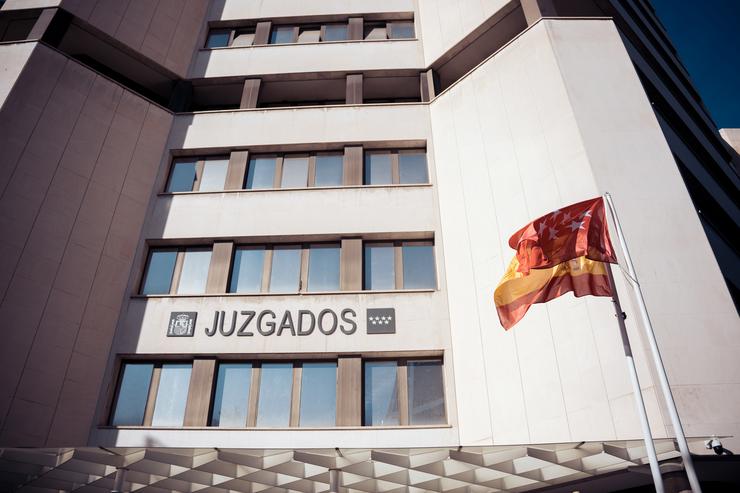 O edificio dos Xulgados de Praza de Castela, a 13 de abril de 2023, en Madrid / Gabriel Luengas - Arquivo