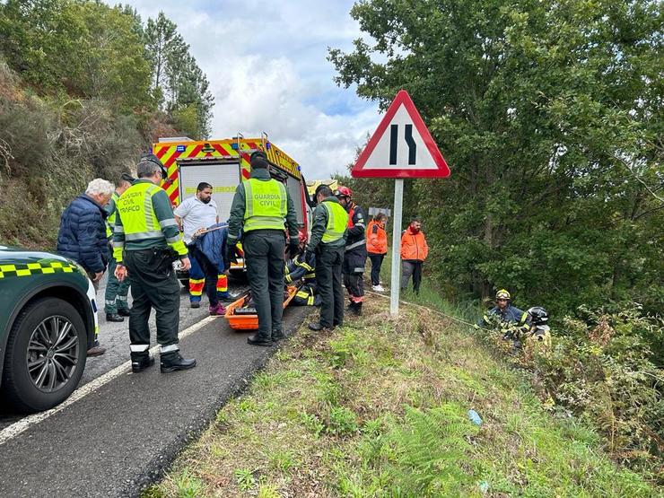Accidente en Punxín (Ourense).. GARDA CIVIL / Europa Press