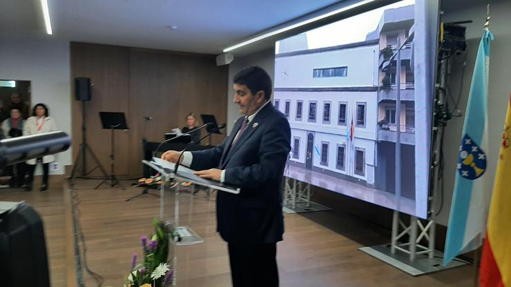 O delegado do goberno, Pedro Branco, na inauguración da Casa do Concello de Silleda. DELEGACIÓN DO GOBERNO EN GALICIA 