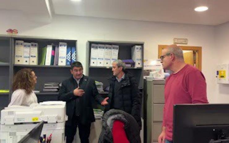 O delegado do Goberno, Pedro Branco, visita o Concello de Amoeiro (Ourense).. DELEGACIÓN DO GOBERNO 