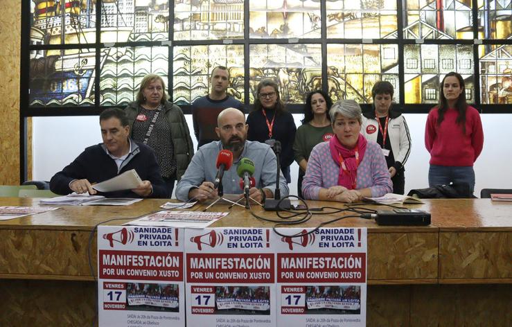 Os sindicatos convocan dúas xornadas de folga na sanidade privada da Coruña para reclamar 'un convenio digno' 