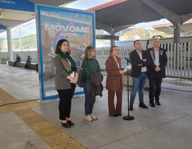 A conselleira de Infraestruturas e Mobilidade, Ethel Vázquez, na estación intermodal de Ourense / XUNTA DE GALICIA