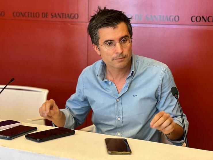 O líder dos populares composteláns, Borja Verea./ PP DE SANTIAGO / Europa Press