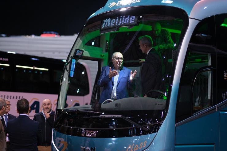 O presidente galego, Alfonso Rueda, en Expobus / XUNTA - Arquivo