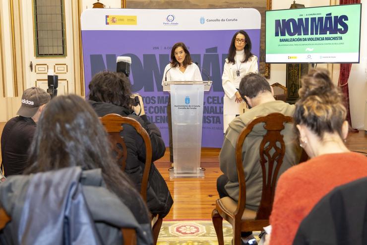 Presentación das actividades do Concello da Coruña con motivo do Día da Eliminación da Violencia a Mulleres / ANDY PÉREZ