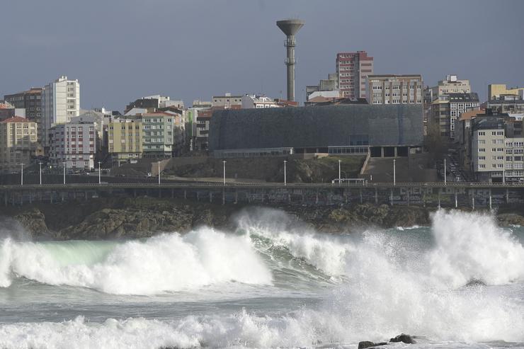 Ondada en A Coruña.