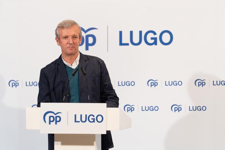 O presidente do PP de Galicia, Alfonso Rueda, na tradicional pulpada do PP de Lugo / PPDEG