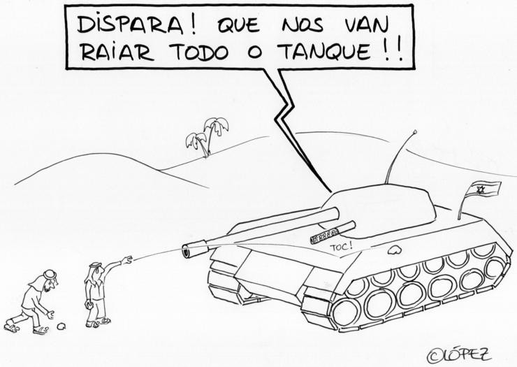 A viñeta de López - Palestina