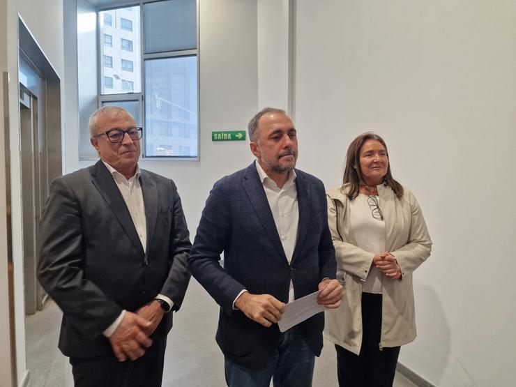 Julio García Comesaña este luns en Vigo / PEDRO DAVILA