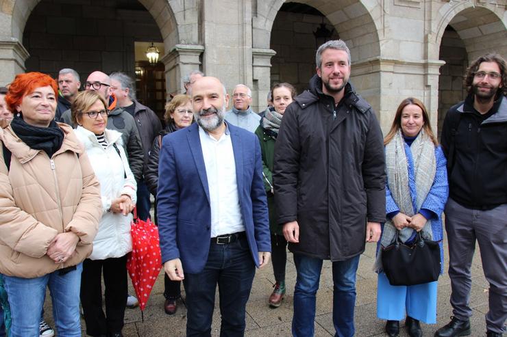 Néstor Rego, deputado do BNG no Congreso, e Rubén Arroxo, tenente de alcalde en Lugo. BNG / Europa Press