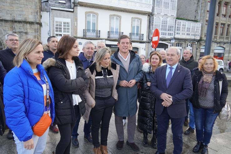  Gómez Besteiro e José Tomei, en Viveiro./ PSDEG-PSOE / Europa Press