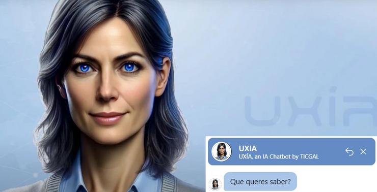 Uxía, a imaxe creada por Ticgal para o seu 'chatbot' 