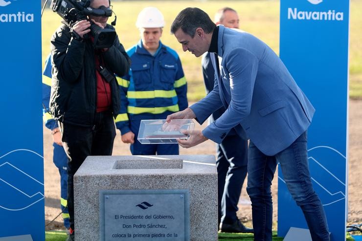 O presidente do Goberno, Pedro Sánchez, visita as instalacións do estaleiro de Navantia.. Raúl Lomba - Europa Press / Europa Press