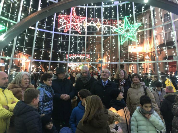 Acendido de Nadal en Monforte. Foto: Prensa Concello de Monforte.