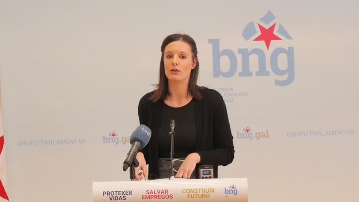 Olalla Rodil, viceportavoz do BNG no Parlamento de Galicia / BNG