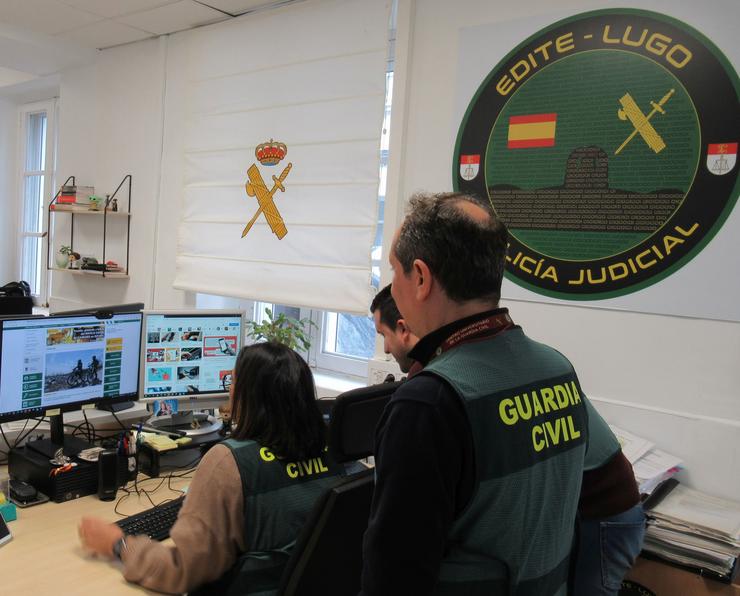 Axentes da Garda Civil de Lugo. GARDA CIVIL DE LUGO 