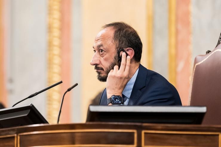 O vicepresidente do Congreso, Alfonso Rodríguez Gómez de Celis, no Congreso dos Deputados./ Diego Radamés - Europa Press 