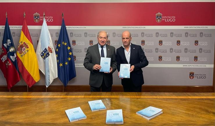 José Tomé, e o secretario xeral da Confederación de Empresarios de Lugo, Jaime López. / Europa Press