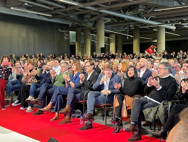 O secretario de organizaicón do PSdeG, José Manuel Lage Tuñas, nun acto dos socialistas vascos en Bilbao.. PSDEG 