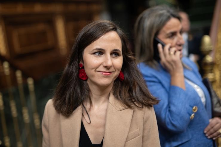 A secretaria xeral de Podemos, Ione Belarra, durante unha sesión plenaria, no Congreso dos Deputados, a 28 de novembro de 2023, en Madrid (España).. Alejandro Martínez Vélez - Europa Press / Europa Press