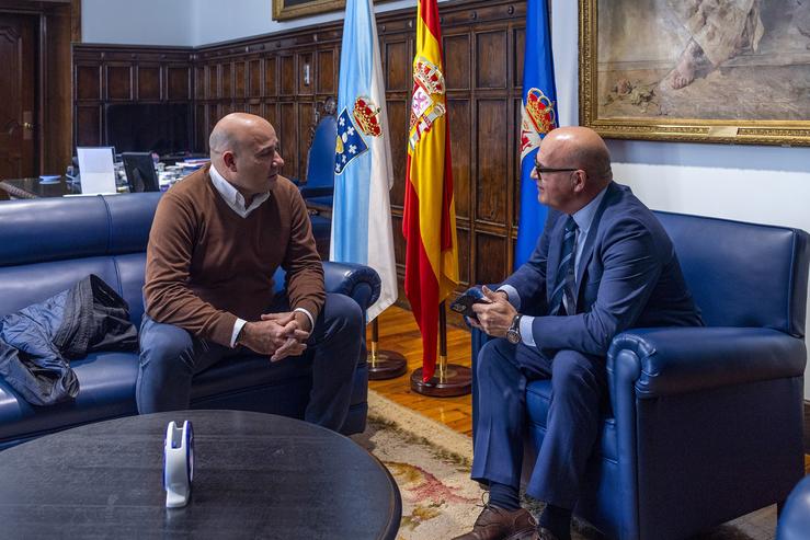 Reunión Manuel Baltar (Presidente Dá Deputación De Ourense) Con Jano Fraga Paradela (Presidente Dá Escuderia Ourense).. DEPUTACIÓN DE OURENSE 