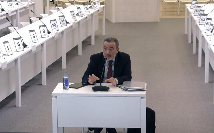 O enxeñeiro de telecomunicacións César Mariñas, perito xudicial no xuízo do Alvia. CAPTURA / Europa Press