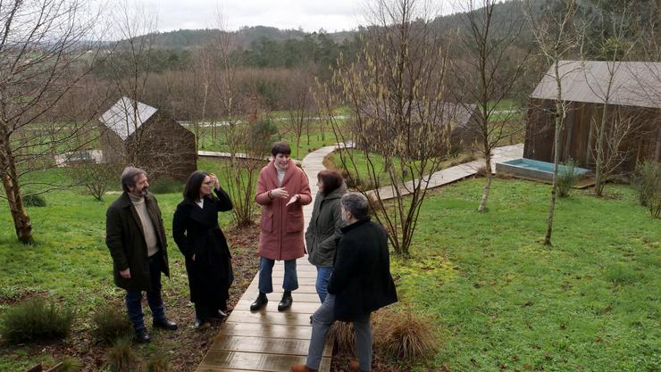 Ana Pontón, portavoz nacional do BNG, na visita ás Mouradas do Ulla 