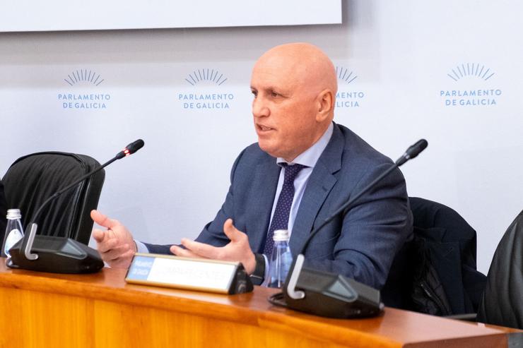 O xerente da Axencia Galega de Coñecemento en Saúde (ACIS), Antonio Fernández-Campa, comparece na Comisión 5ª do Parlamento de Galicia.. XUNTA / Europa Press