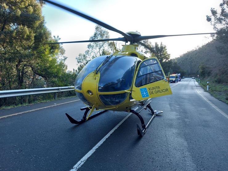 Helicóptero medicalizado do 061. @HELICOSANTIAGO