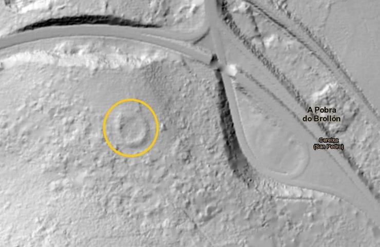 Novo "henge" ou "círculo" prehistórico atopado en Cereixa, na Pobra do Brollón / remitido