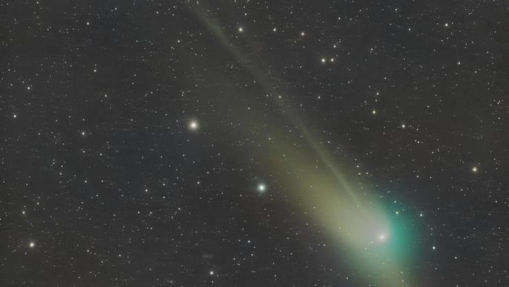 Imaxe do cometa tomada ou 22 de xaneiro de 2023 por Francisco Javier Cerdán Núñez. FRANCISCO JAVIER CERDÁN NÚÑEZ/REMITIDA USC / Europa Press