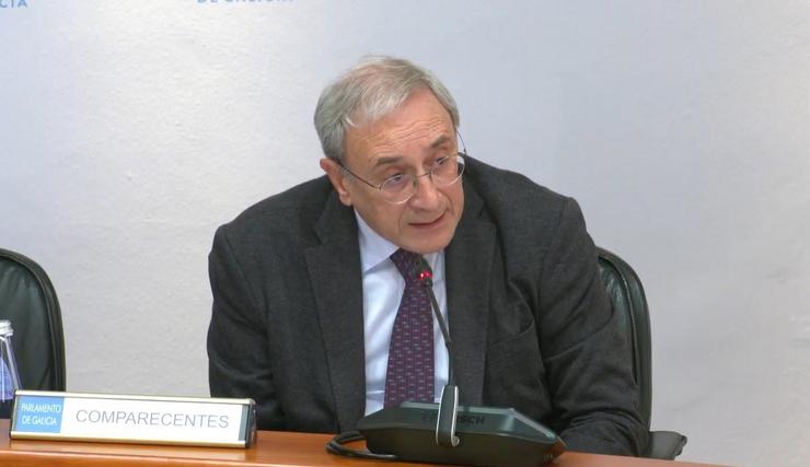O director xeral da CRTVG, Alfonso Sánchez Izquierdo, en comisión 