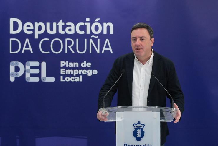 O presidente da Deputación da Coruña, Valentín González Formoso, informa as axudas do Plan de Emprego Local. DEPUTACIÓN DA CORUÑA / Europa Press
