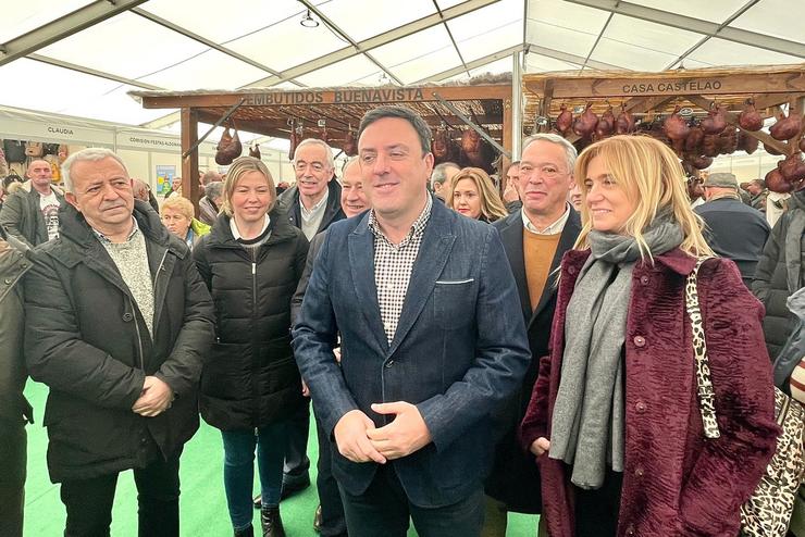 O secretario xeral do PSdeG, Valentín González Formoso, na Festa do Butelo da Fonsagrada (Lugo).. PSDEG / Europa Press