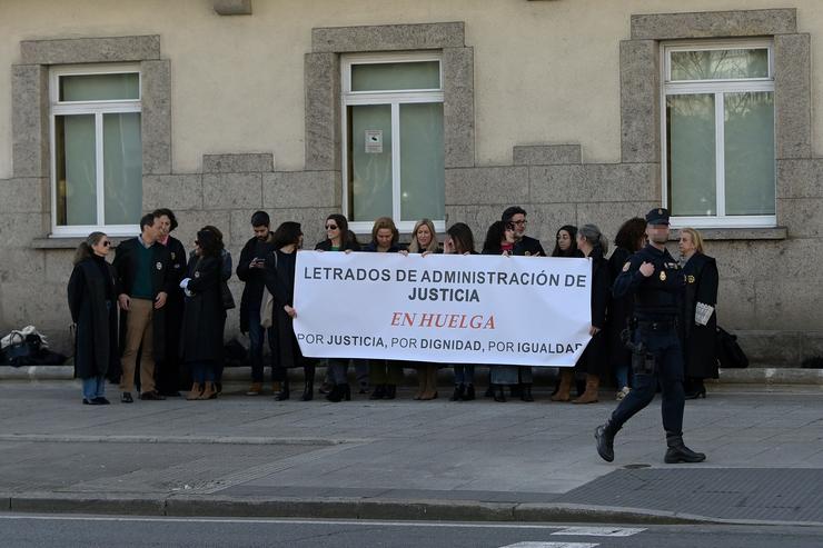 Concentración de letrados da Administración de Xustiza. M. Dylan - Europa Press / Europa Press