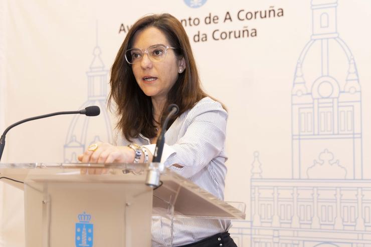 A alcaldesa da Coruña, Inés Rei, nunha imaxe de arquivo / Arquivo